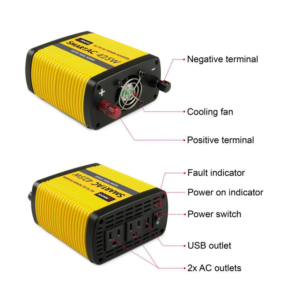 Wagan Tech 425-Watt Power Inverter EL3706