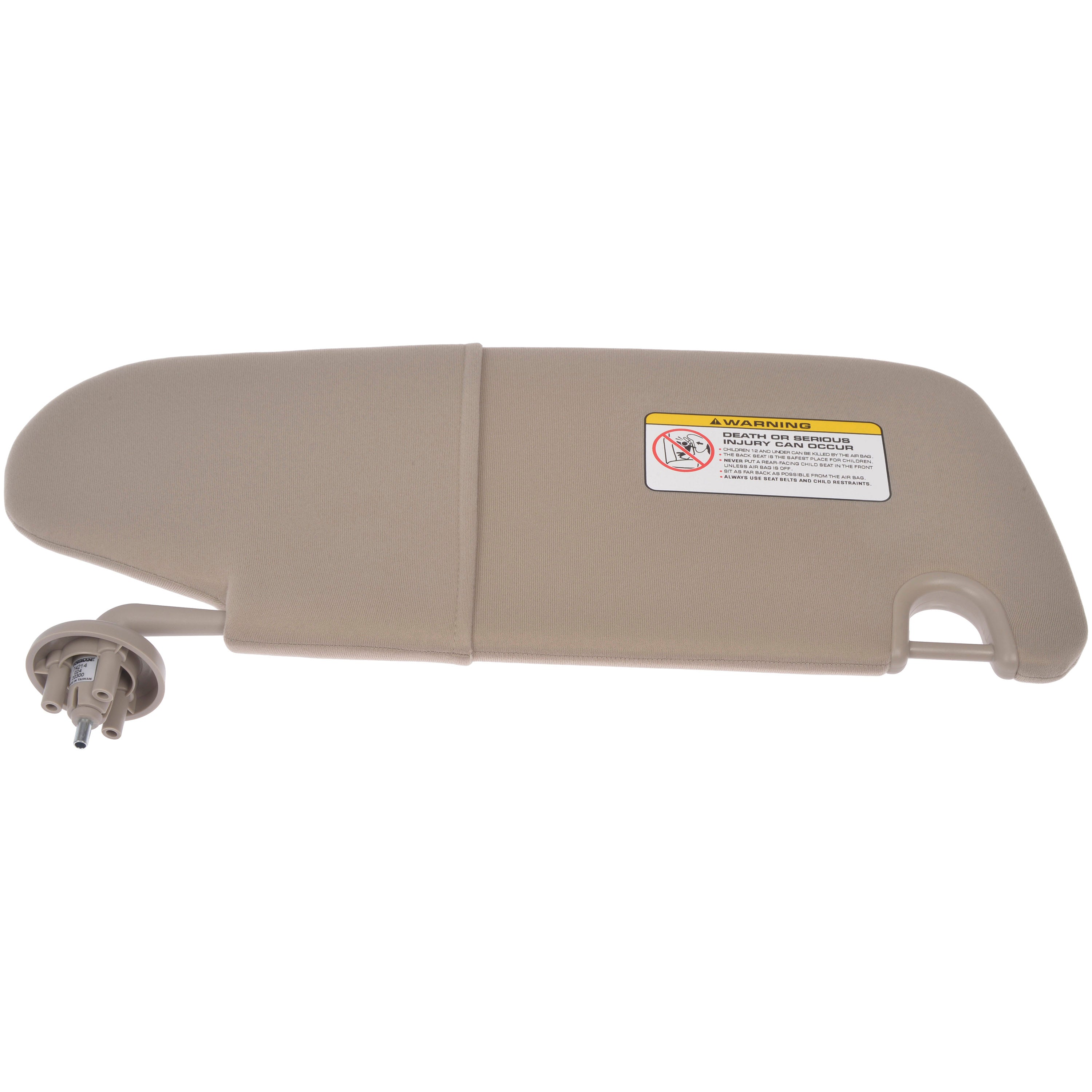 Dorman 74214 Driver Side Sun Visor Assembly for Specific Dodge Models， Beige