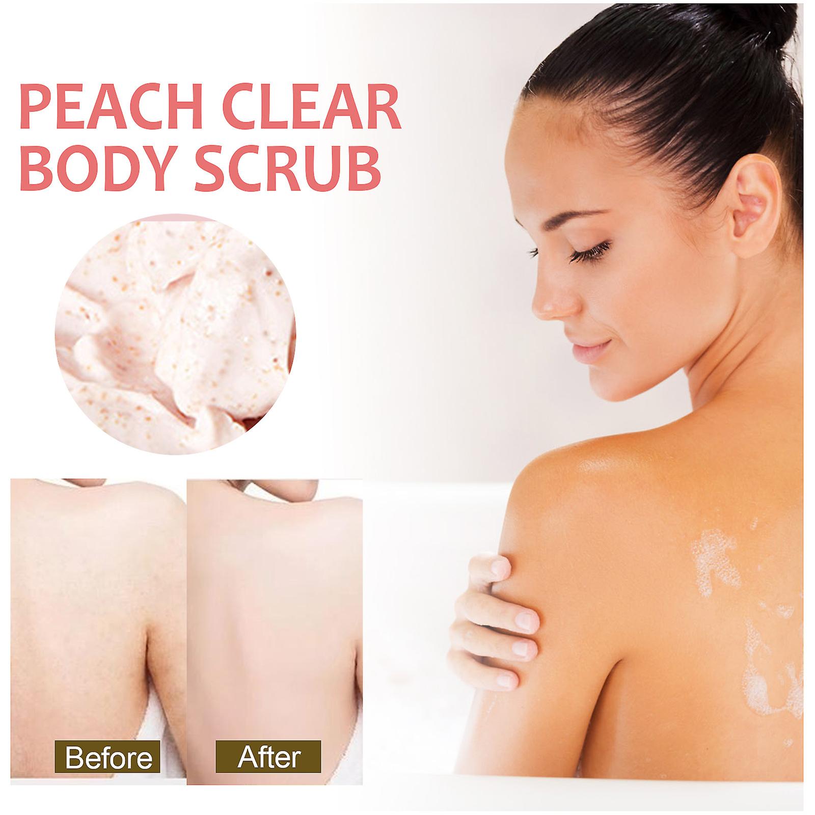 Peach Scrub Moisturizing Moisturizing Cleansing Softening Chicken Skin Keratin Rub Mud Treasure Ice Cream Scrub