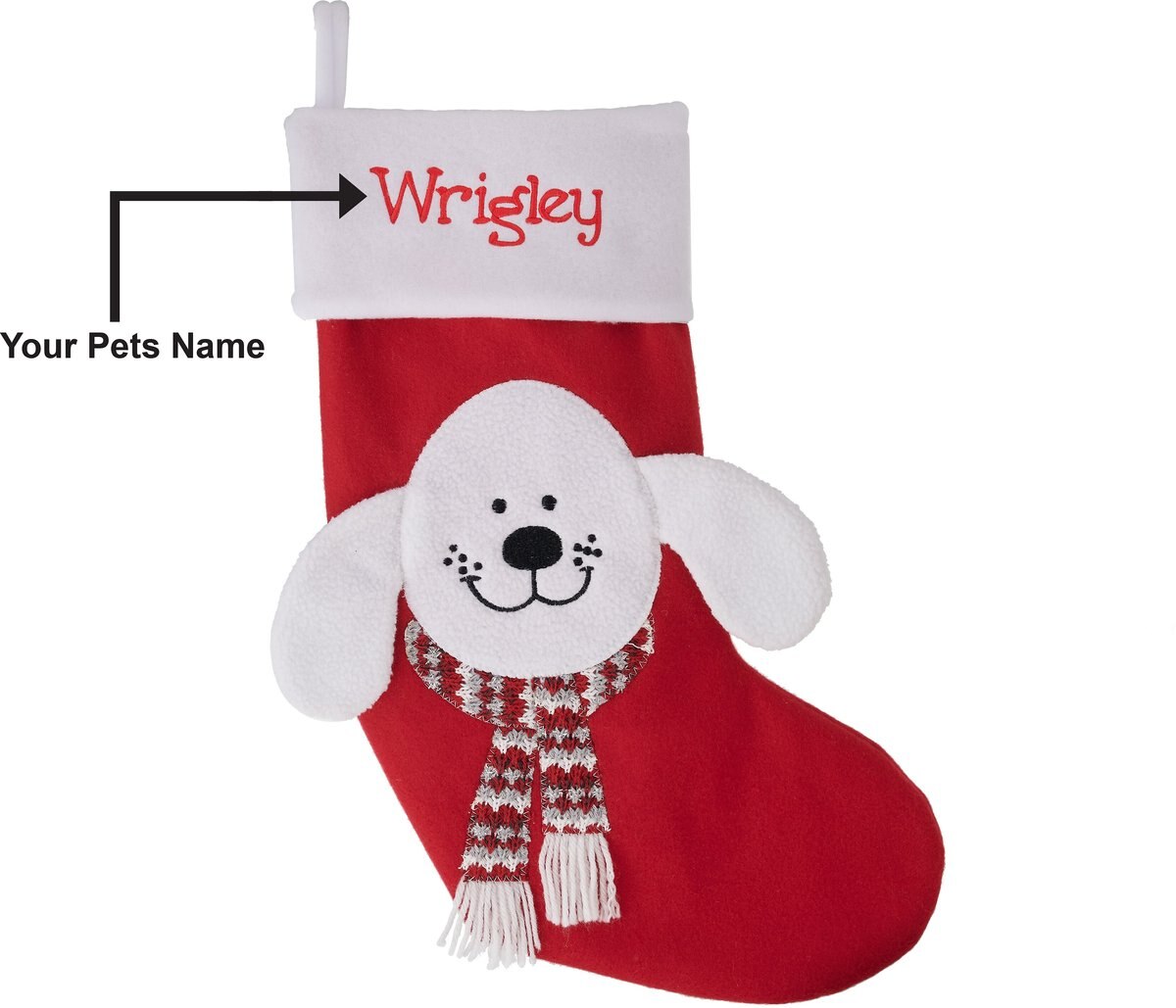 Frisco Holiday Personalized Dog Stocking