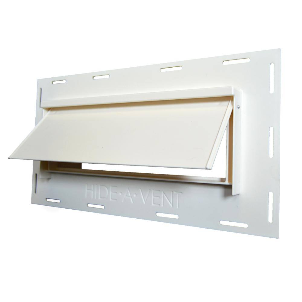 HIDE-A-VENT 10 in. Rectangular Exterior Vent for Kitchen Exhaust Fans Model B