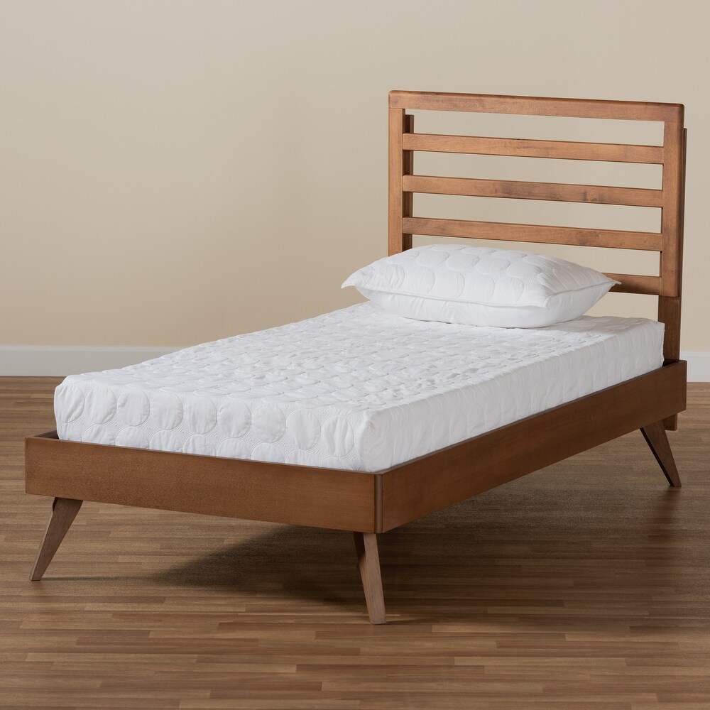 Shiro Mid Century Modern Wood Platform Bed