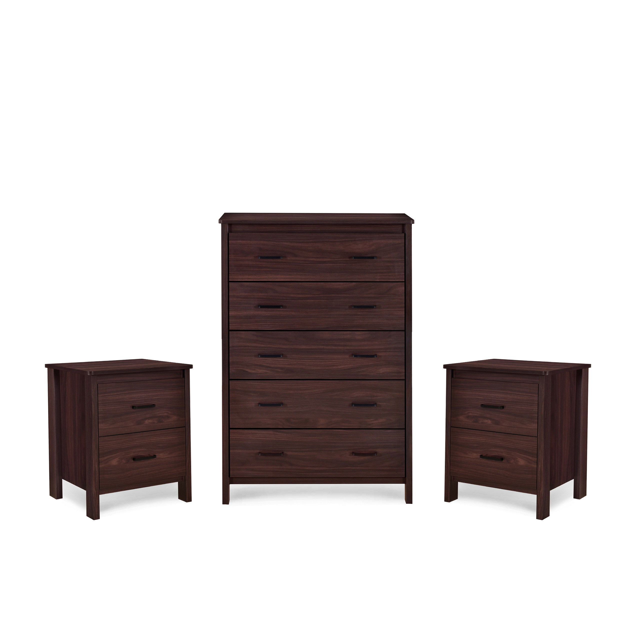 Titeca Contemporary 3 Piece Dresser and Nightstand Set