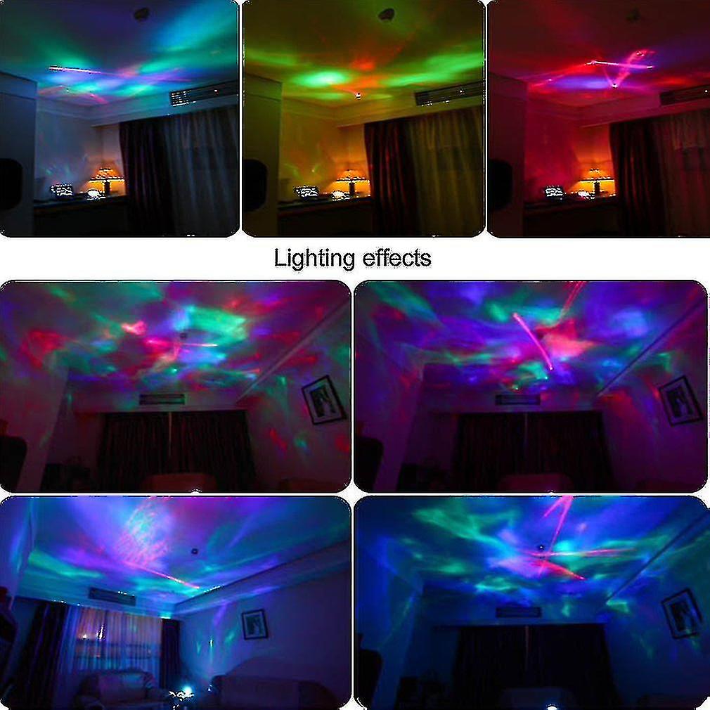 7 Color Ocean Wave Starry Sky Led Night Light Projector Novelty Rc Lamp