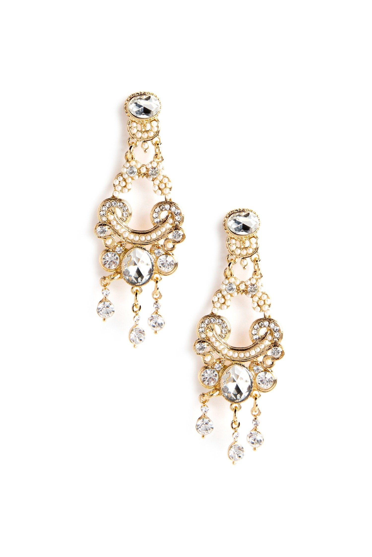 Chandelier Rhinestone Earrings