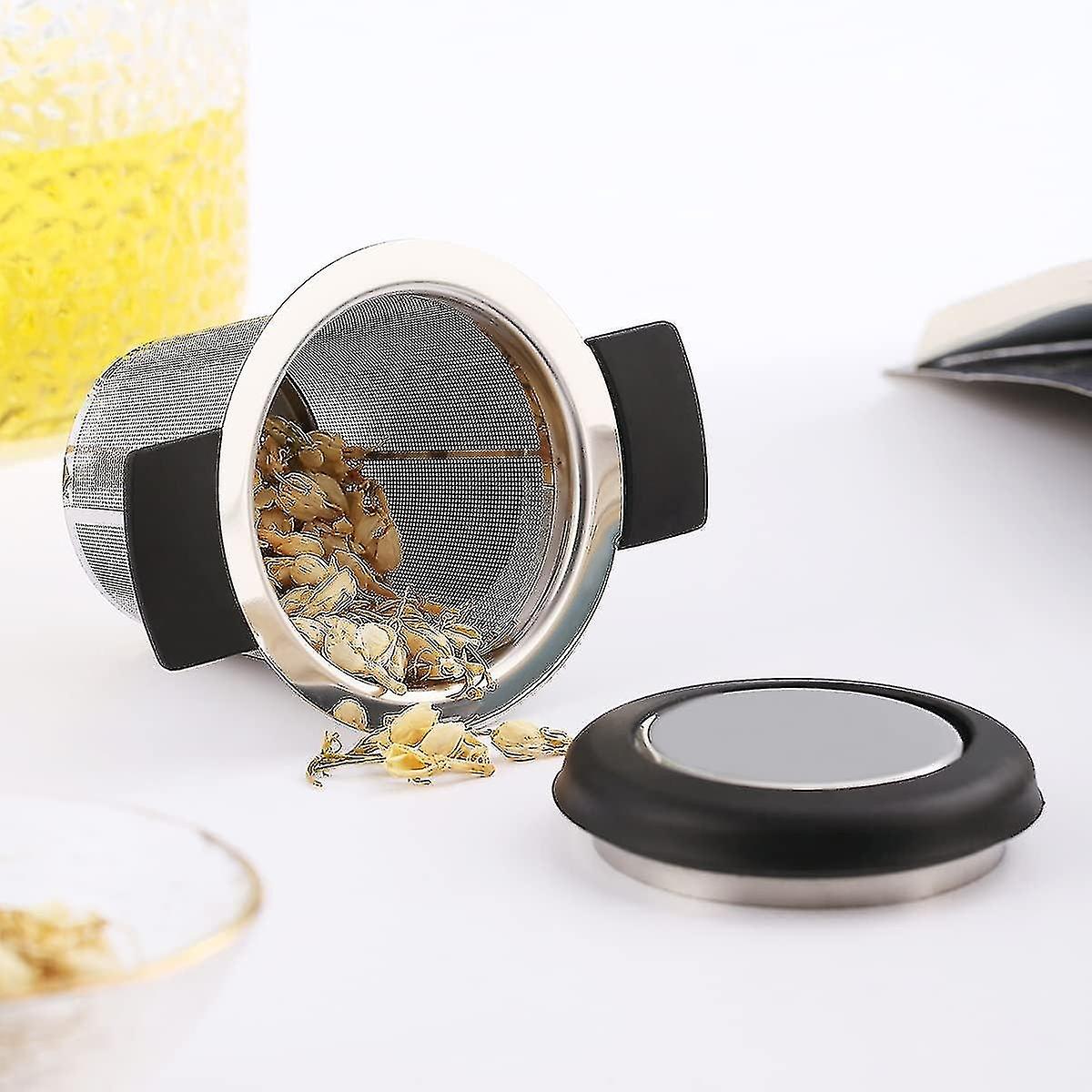 Stainless Steel Tea Infuser Mesh Strainer Tea And Coffee Infuser Fine Mesh Filter With Large Capacit