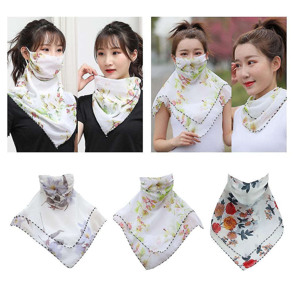 3 Pcs Womens Face Mask Scarf Shields Sun Protective Scarf Neck Masks Shade