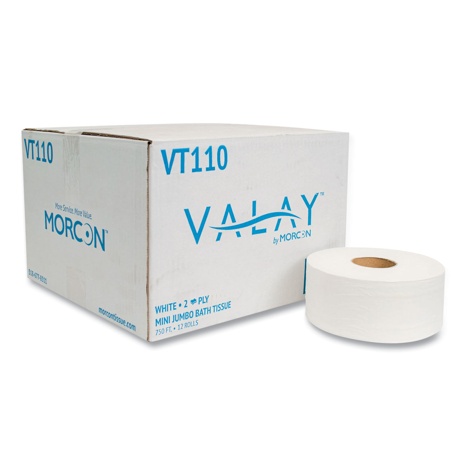 Valay Mini Jumbo Bath Tissue by Morcon Tissue MORVT110