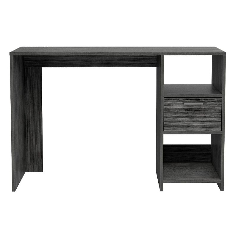 Arlington Computer Desk with 2-Open Storage Shelves and Drawer with Handle