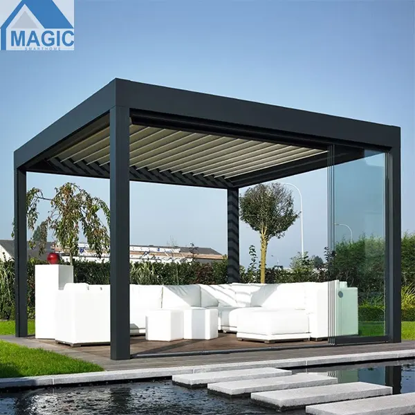 Ace Manufacturer Supply Aluminium Pergola Louver Pergola Exterior For House Aluminum Pergola