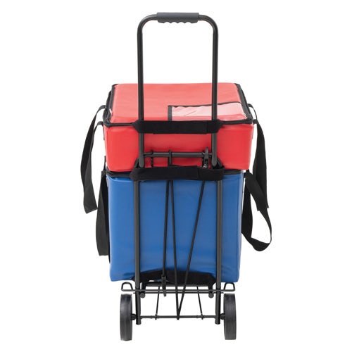 HUBERT Black Metal Travel Cart - 13