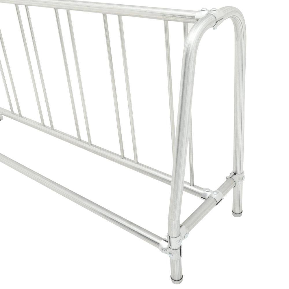 Ultra Play 10 ft. Galvanized Commercial Park Single Sided Bike Rack Portable 5710P