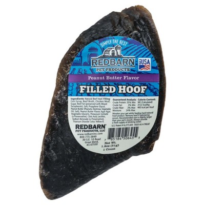 Redbarn Peanut Butter Flavor Filled Hoof Dog Treat