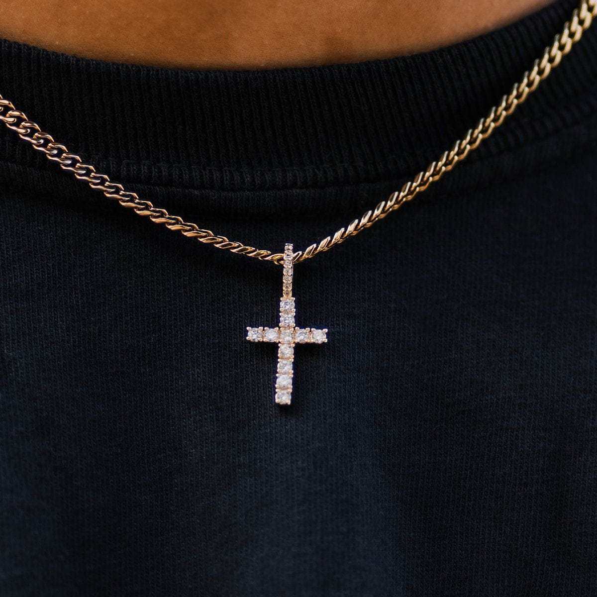 Micro Diamond Cross