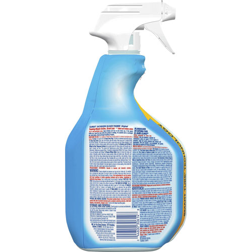 Clorox Disinfecting Bathroom Foamer with Bleach ? Original | Spray， 30 fl oz (0.9 quart)， Clear | CLO30614