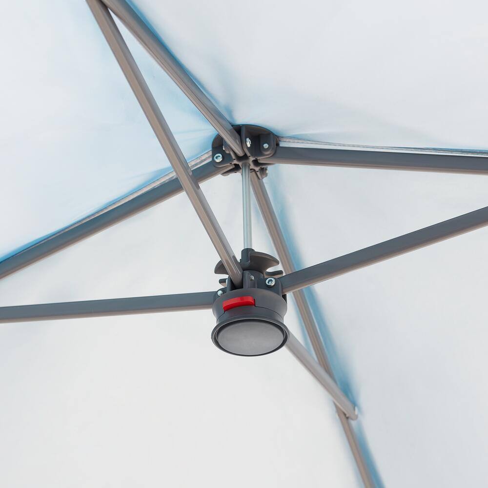 Everbilt 6.5 ft. x 6.5 ft. Steel Blue Instant Canopy Pop-Up Tent CL42