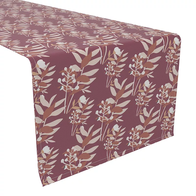 Table Runner， 100% Cotton， 16x108， Autumn Branches