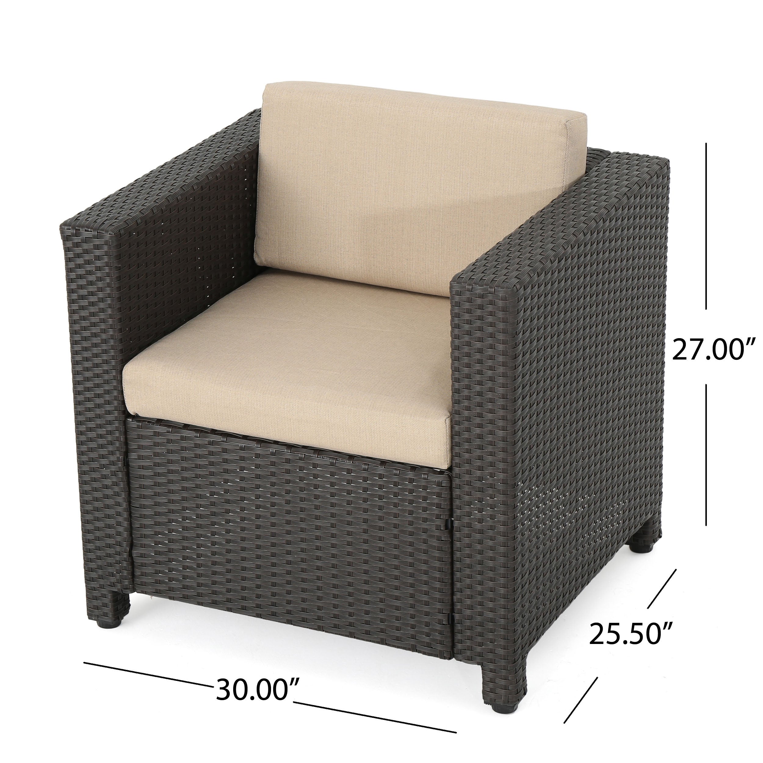 Venice 4-Seater Outdoor Chat Set with Side Tables