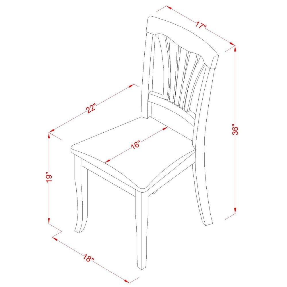 East West Furniture Dining Table Set  a Rectangle Dining Room Table and Kitchen Chairs  Black   Cherry (Pieces   Seat Options)