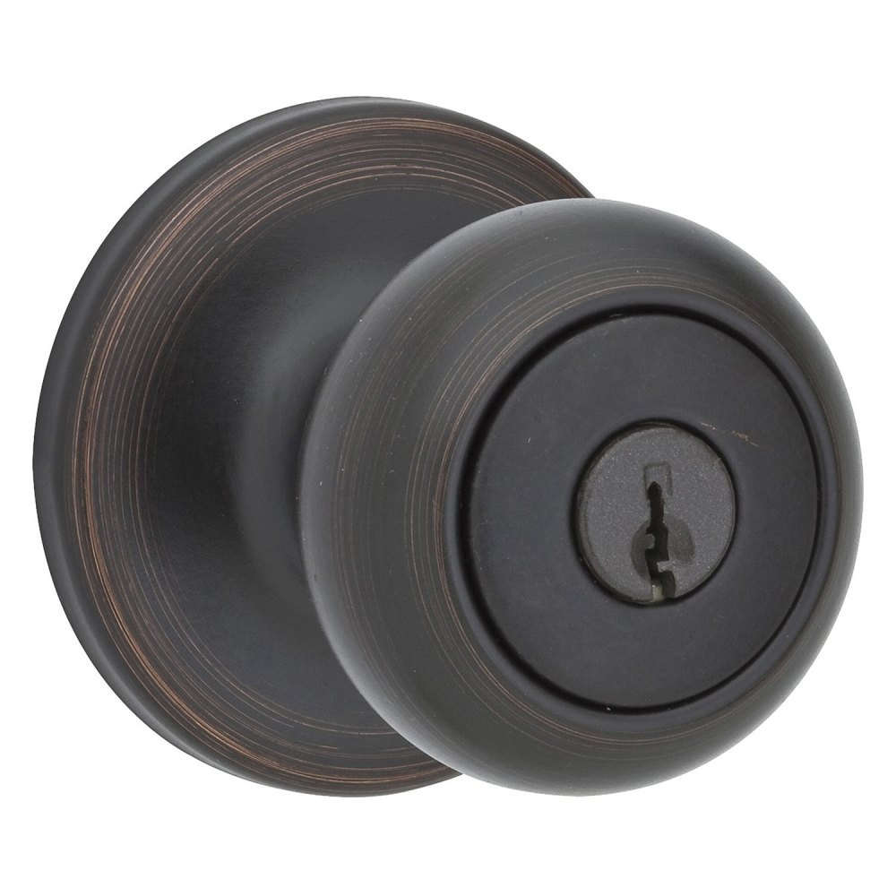 Venetian Bronze Security Keyed Entry Exterior Cove Lockset Knob