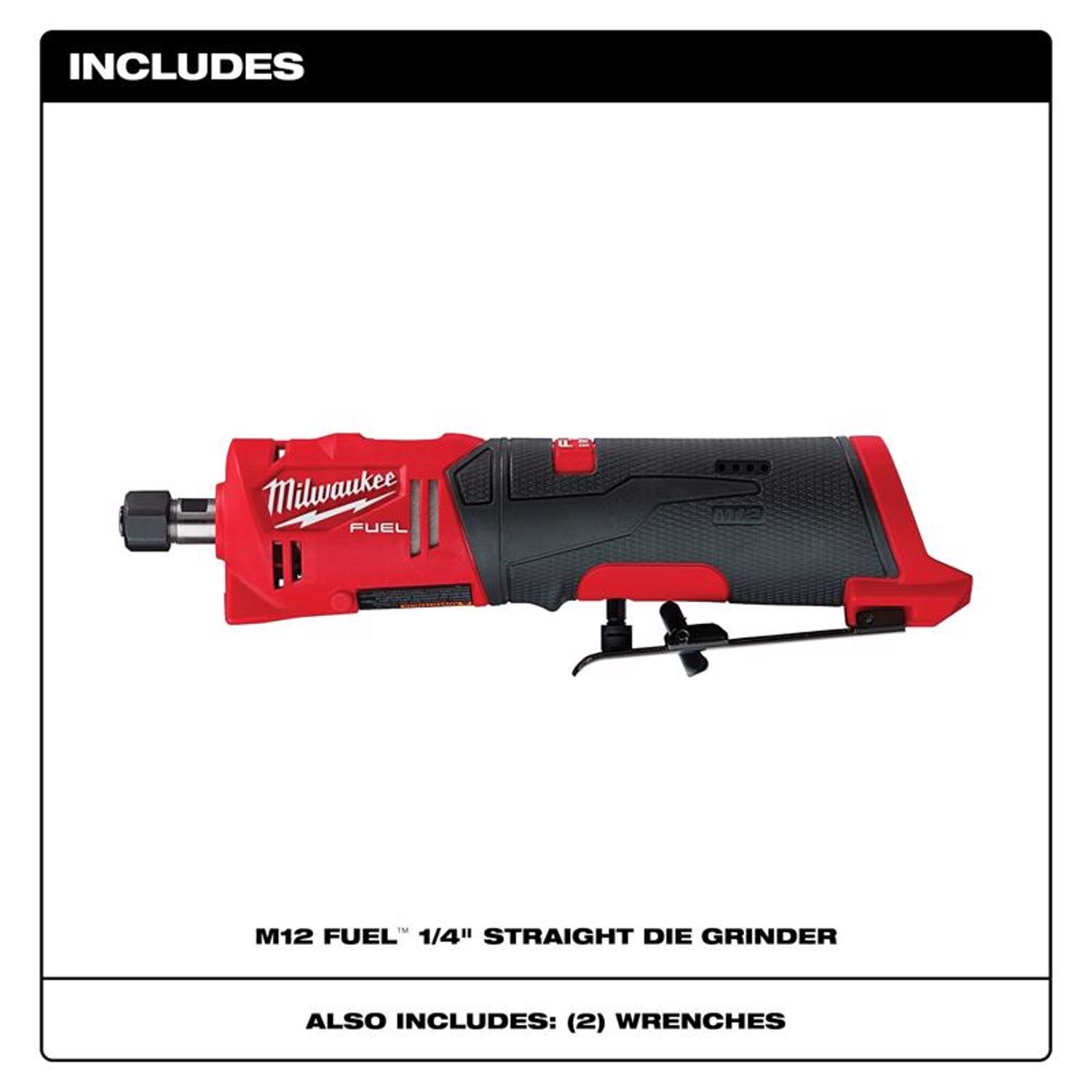 MW M12 12 V Brushless Cordless 1/4 in. Die Grinder Tool Only