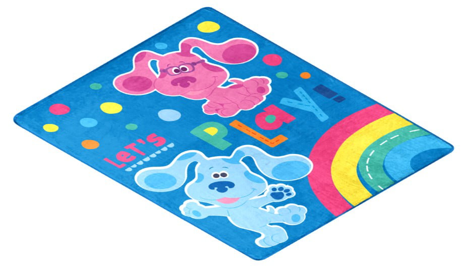 Nickelodeon Blues Clues Throw Blanket， Let's Play， Silk Touch， 40