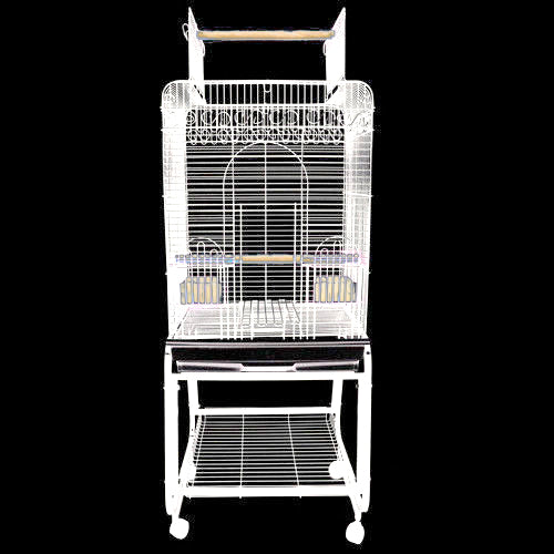 Kings Cages SLT 102 Small Parrot Cage 55X22X16 (White)