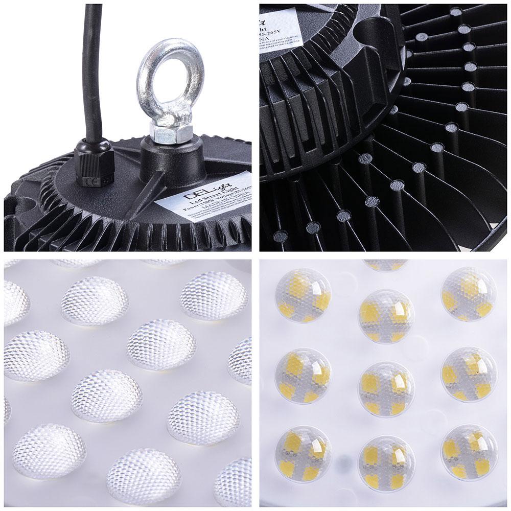 DELight UFO LED High Bay Light 200W Commercial Warehouse Lighting