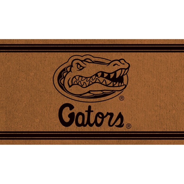 Evergreen University Of Florida Logo Turf Mat Brown 28 X 16 Inches Indoor Outdoor Doormat