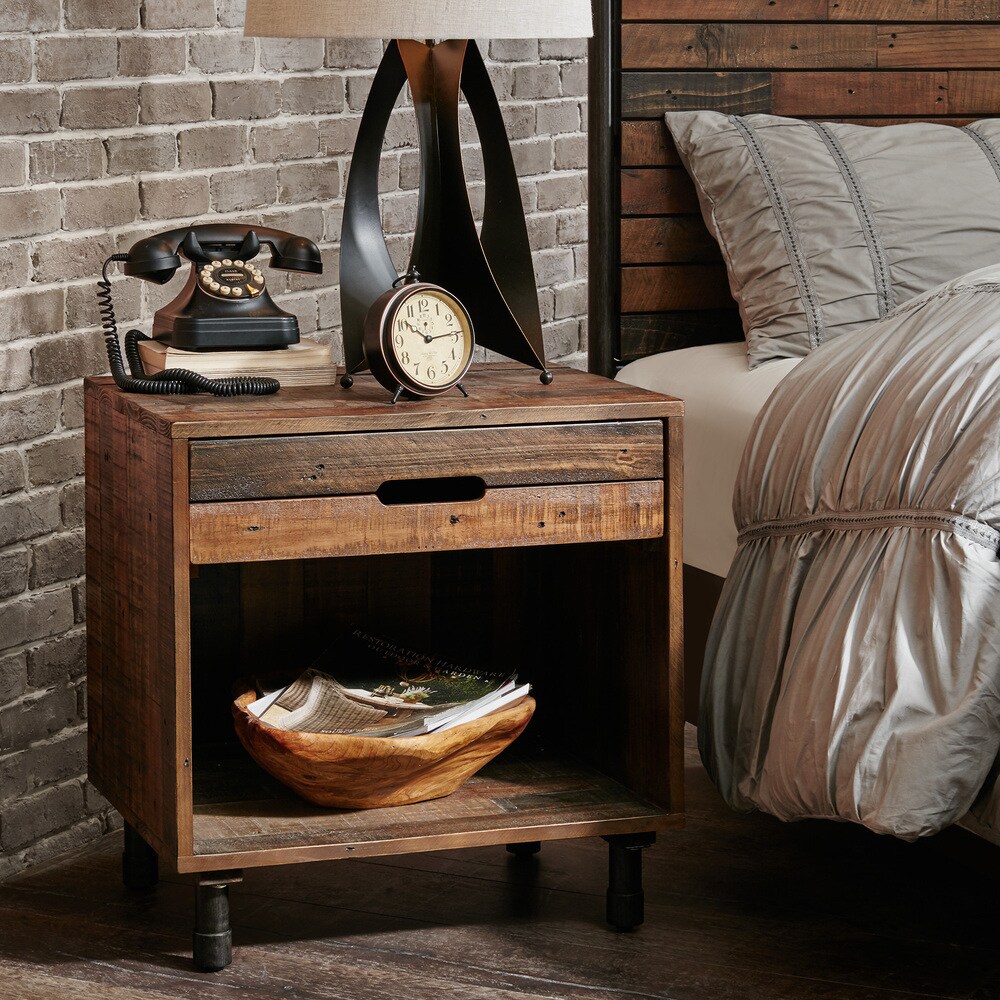 Carbon Loft Haberman Light Brown Multi Nightstand