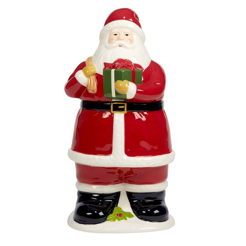 Certified International Joy of Christmas Santa Cookie Jar