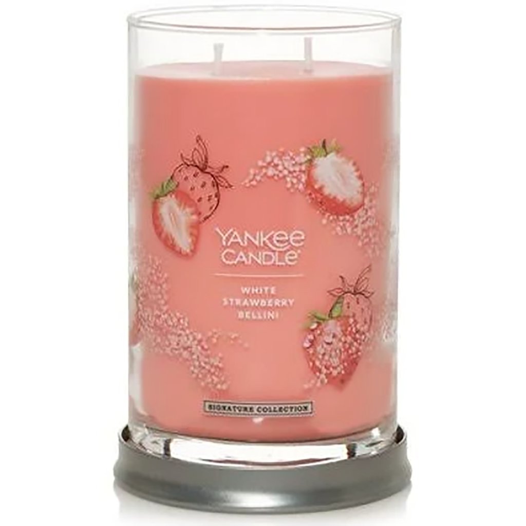 Yankee Candle  Signature Large Tumbler Candle in White Strawberry Bellini