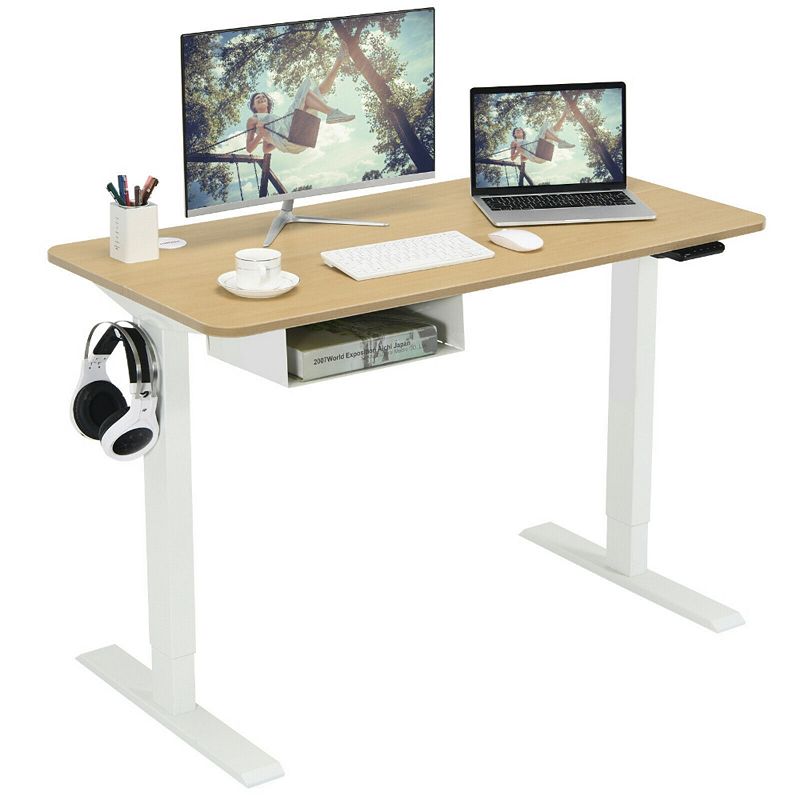 48 Inches Electric Standing Adjustable Desk with Control Panel and USB Port