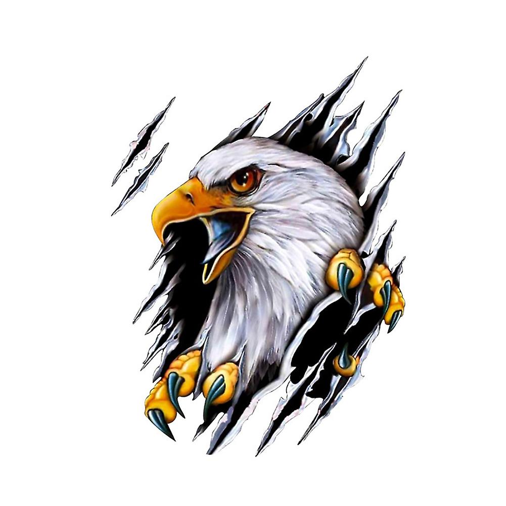 3d Car Decorative Sticker Creative Broken Eagle Adhesive Vinyl Decal Trim Auto Vehicle Scratch Cover Styling Accessory Right