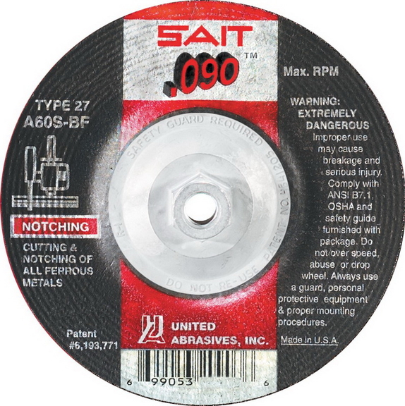 SAIT 20915 Type 27 .090  Cutting Metal  dt 6 x .0...