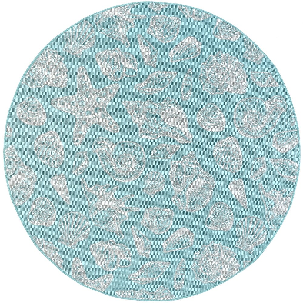 Exo Coastal Graphic Print Indoor/Outdoor Area Rug