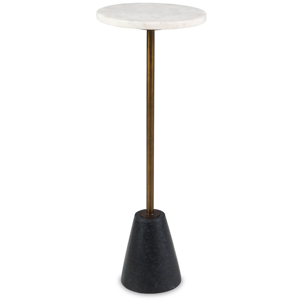 Signature Design by Ashley Caramont White/Black Accent Table   10\