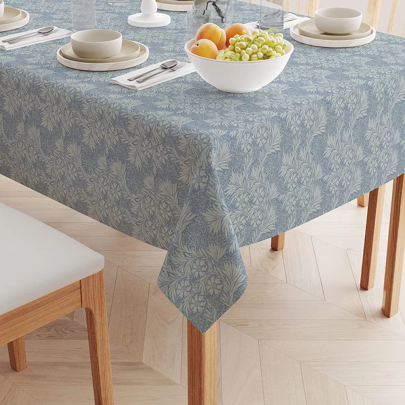 Rectangular Tablecloth， 100% Cotton， 60x84， Floral 79