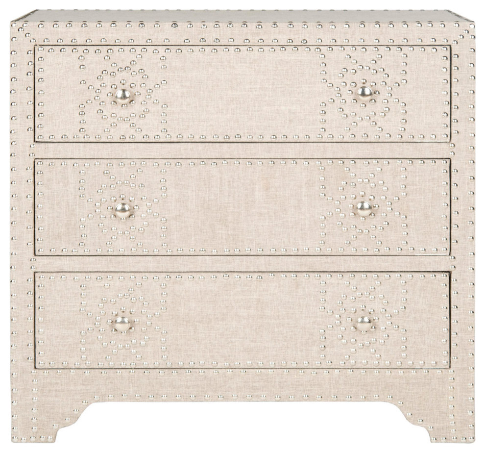 Adam 3 Drawer Chest Gray   Transitional   Accent Chests And Cabinets   by V.S.D Furniture  Houzz