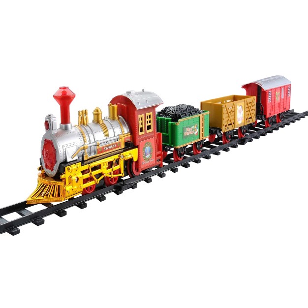 Northlight 12 piece Battery Operated Lighted And Animated Christmas Express Train Set With Sound