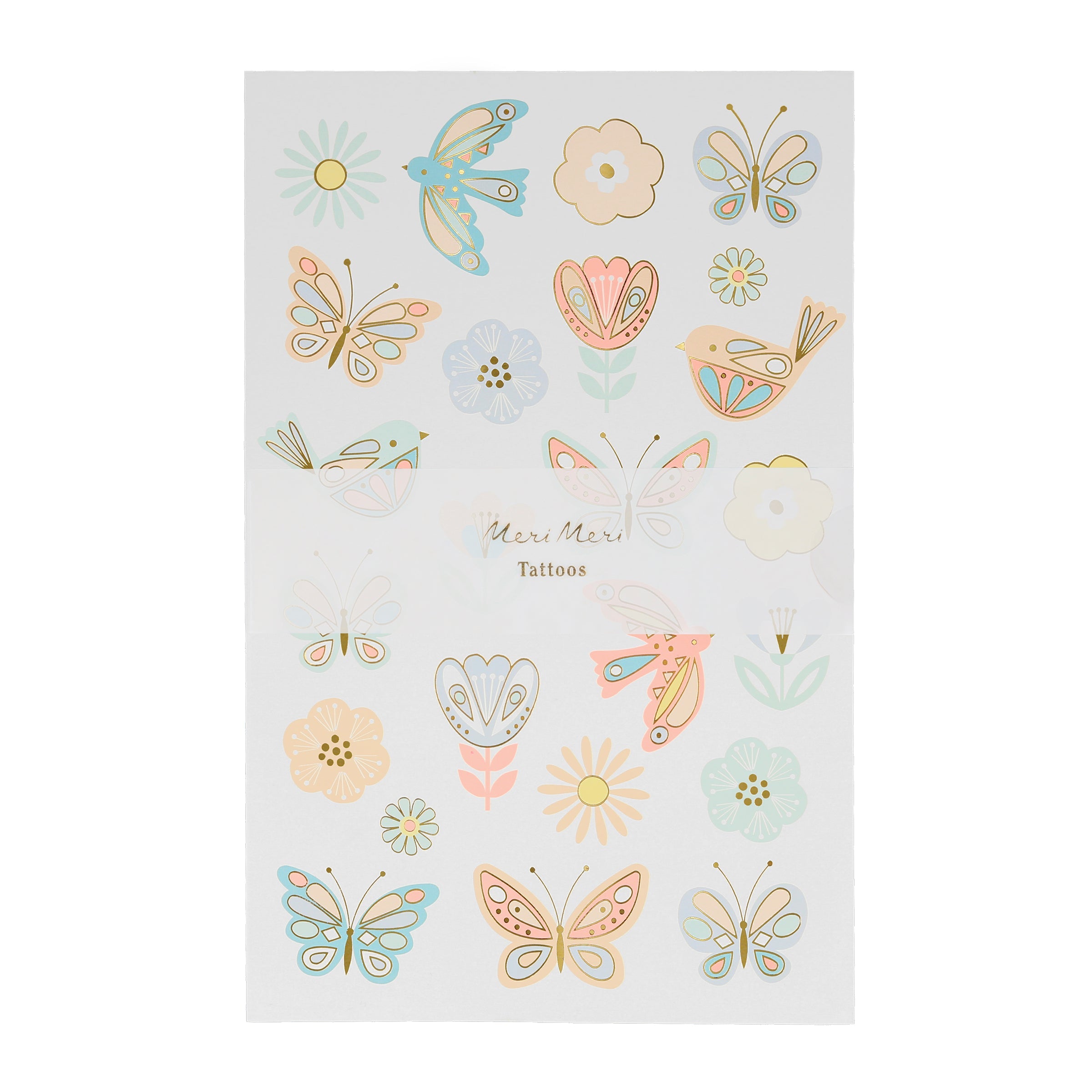 Birds & Butterflies Tattoo Sheets