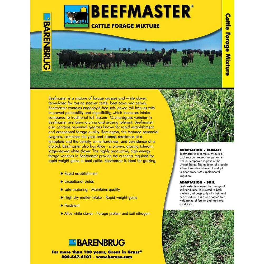 Barenbrug 25 lb. Beef Master Grass Seed Mix 304930