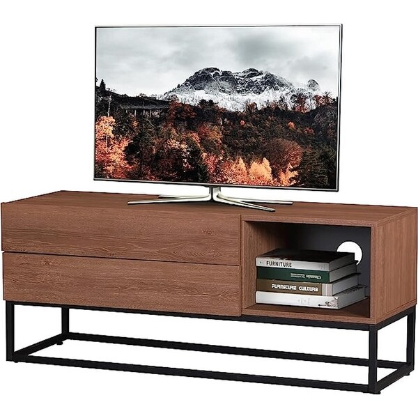 EBello Modern TV Stand Media Cnsole for TV up to 50 inch for Living Room Bedroom