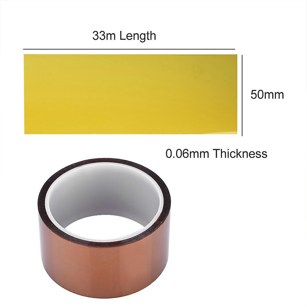 33m*0.06mm 250-300 Heat Resistant Tape High Insulation Heat Resistant Adhesive Tape  50mm Width