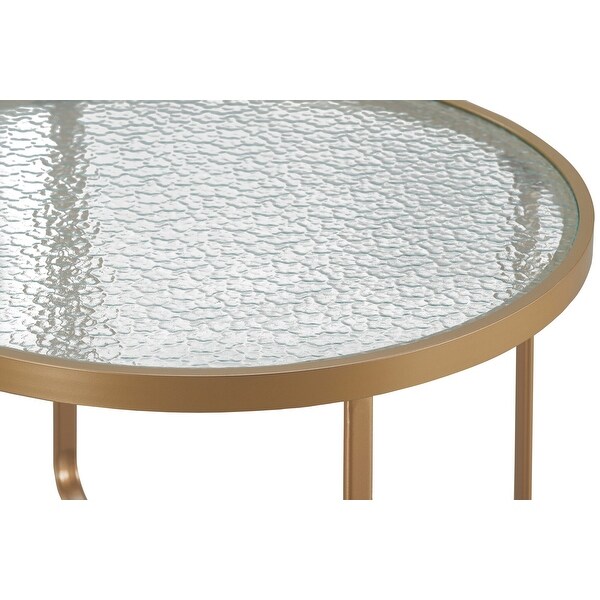 Elle Decor Mirabelle Outdoor Coffee Table，French Gold