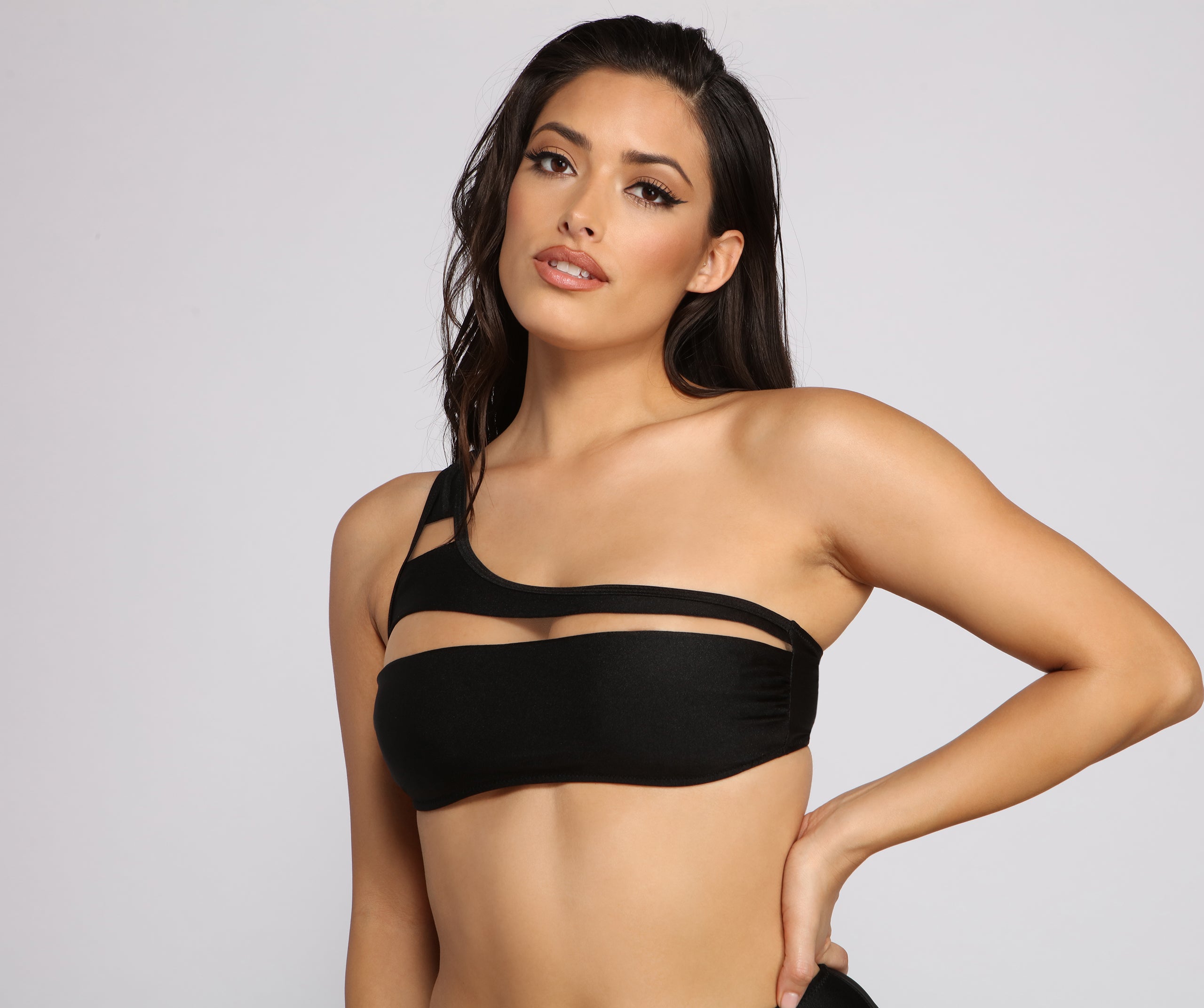 Sultry Sheer Mesh Swim Top