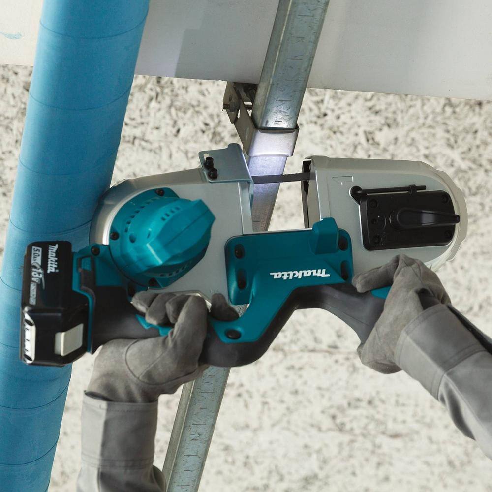 Makita 18V LXT Lithium-Ion Cordless Compact Band Saw Kit 5.0 Ah XBP03T