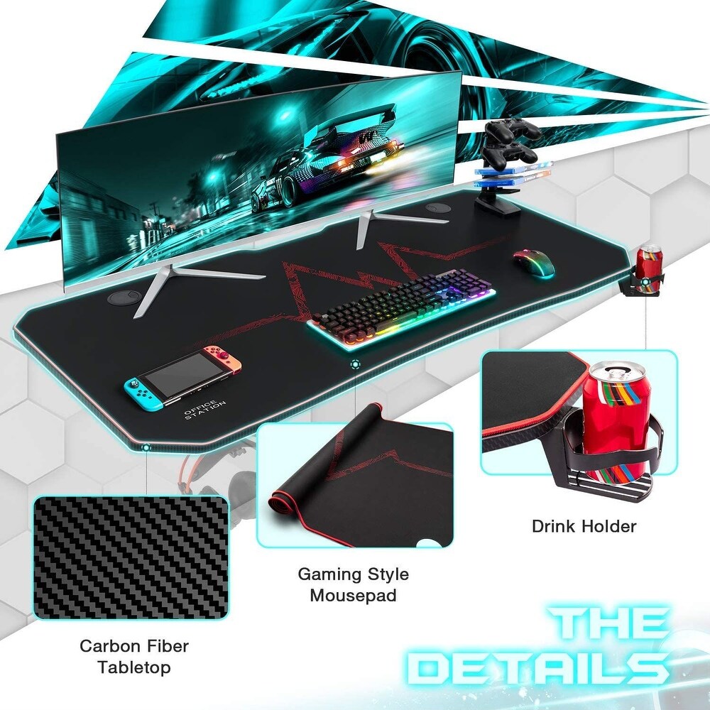 Homall Y Shaped Gaming Desk Computer Desk Table