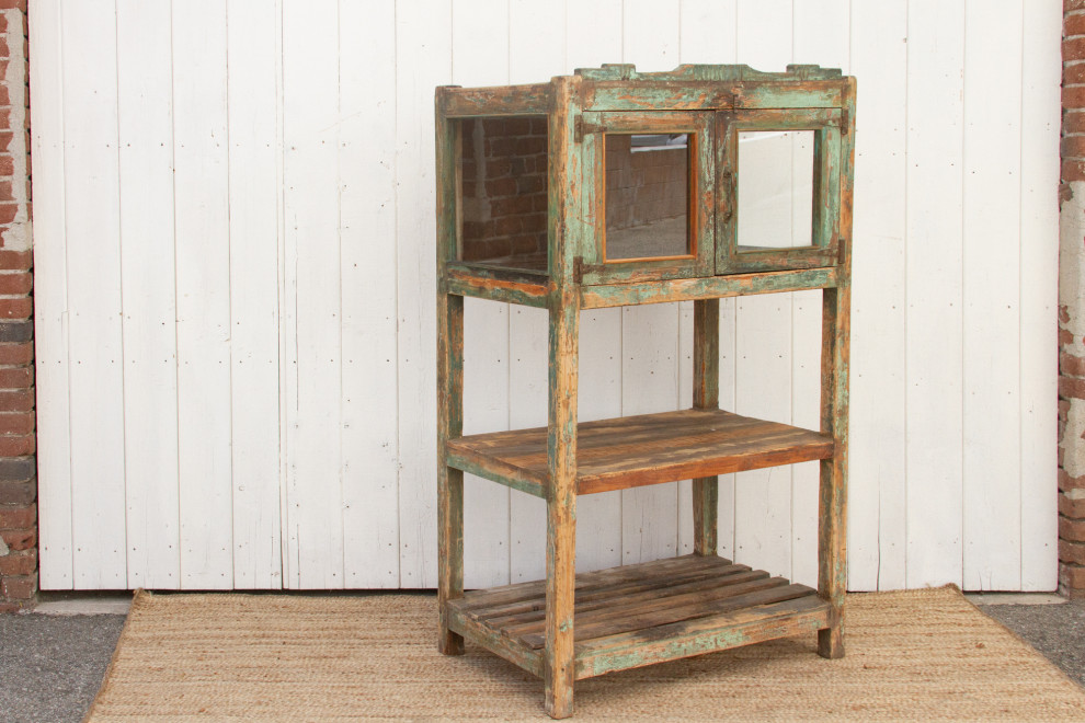 Antique Farmhouse Painted Bookcase   Farmhouse   Bookcases   by De cor  Houzz