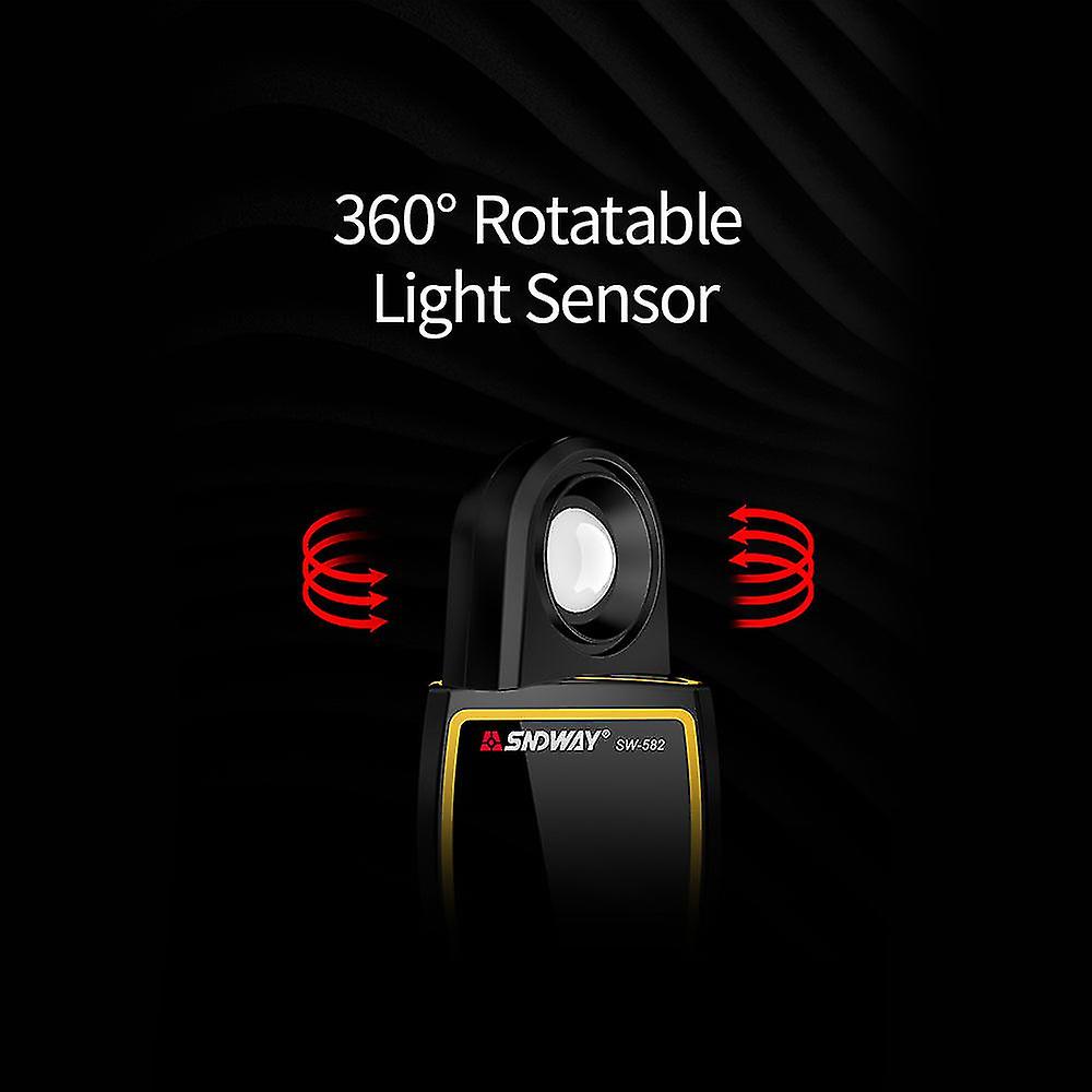 Luxmeter Luxometer Auto Range Photometer Luminometer Lightmeter Digital Light Meters 0-199900 Lux With Max Min Data Hold Mode